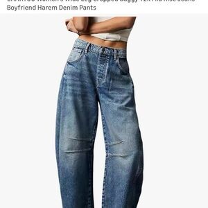 Amazon Barrel/Boyfriend Jean Blue Denim Jeans